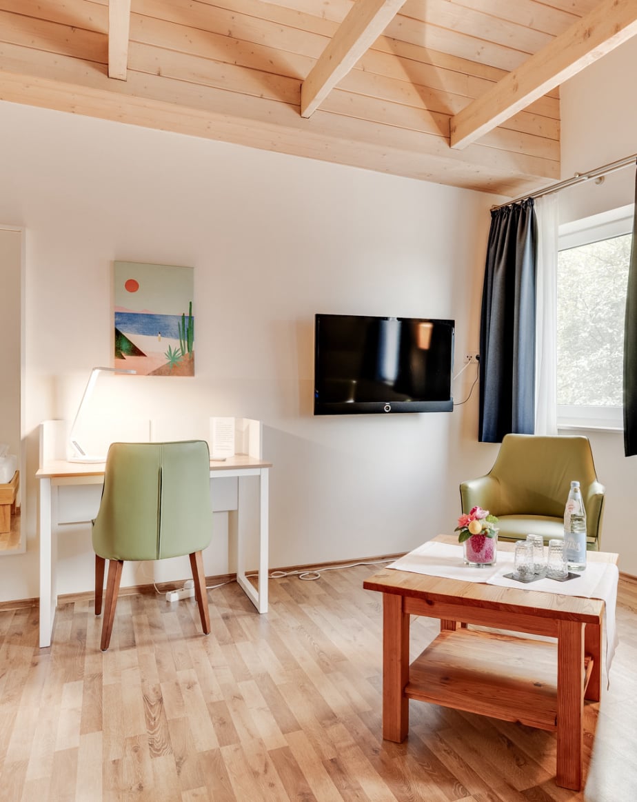 Ein Doppelzimmer im Hotel und Pension Haus Biederstaedt in Niedersachsen, Ottersberg