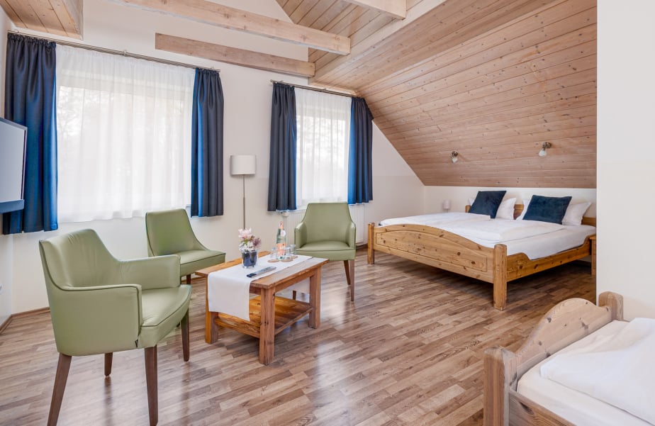 Ein Doppelzimmer im Hotel und Pension Haus Biederstaedt in Niedersachsen, Ottersberg